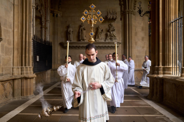 Celebración de la misa crismal en la Catedral de Pamplona