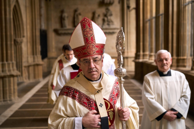 Celebración de la misa crismal en la Catedral de Pamplona