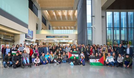Vuelo solidario desde Noáin a los campamentos saharauis: 147 personas parten desde Navarra
