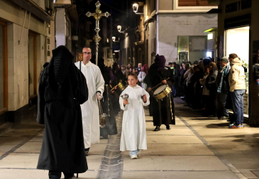 Fotos de la procesión de la Oración en el Huerto el Jueves Santo en Estella