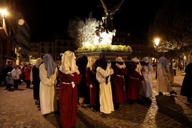 Fotos de la procesión de la Oración en el Huerto el Jueves Santo en Estella