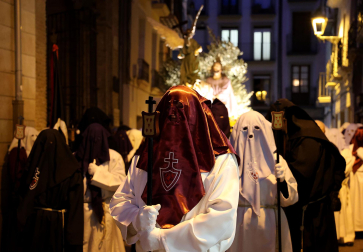 Fotos de la procesión de la Oración en el Huerto el Jueves Santo en Estella