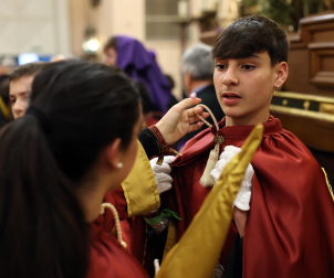 Fotos de la procesión de Jueves Santo en Pamplona