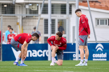 Foto del último entrenamiento de Osasuna antes del partido frente al Betis