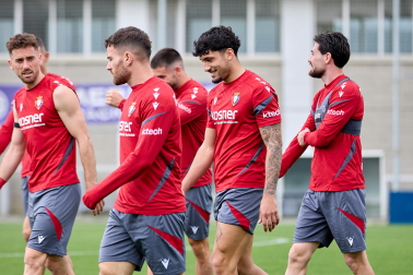 Foto del último entrenamiento de Osasuna antes del partido frente al Betis