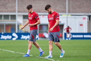 Foto del último entrenamiento de Osasuna antes del partido frente al Betis