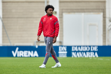 Foto del último entrenamiento de Osasuna antes del partido frente al Betis