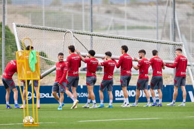 Foto del último entrenamiento de Osasuna antes del partido frente al Betis