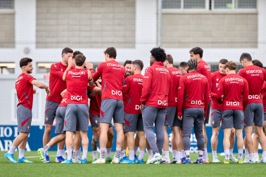 Foto del último entrenamiento de Osasuna antes del partido frente al Betis