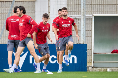 Foto del último entrenamiento de Osasuna antes del partido frente al Betis
