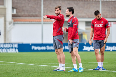 Foto del último entrenamiento de Osasuna antes del partido frente al Betis
