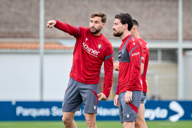 Foto del último entrenamiento de Osasuna antes del partido frente al Betis