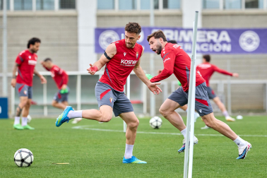 Foto del último entrenamiento de Osasuna antes del partido frente al Betis