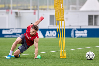 Foto del último entrenamiento de Osasuna antes del partido frente al Betis
