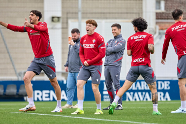 Foto del último entrenamiento de Osasuna antes del partido frente al Betis