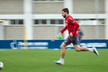 Foto del último entrenamiento de Osasuna antes del partido frente al Betis