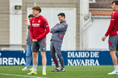 Foto del último entrenamiento de Osasuna antes del partido frente al Betis