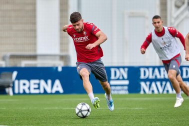 Foto del último entrenamiento de Osasuna antes del partido frente al Betis