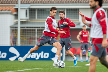 Foto del último entrenamiento de Osasuna antes del partido frente al Betis