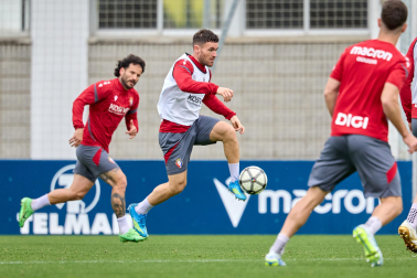 Foto del último entrenamiento de Osasuna antes del partido frente al Betis
