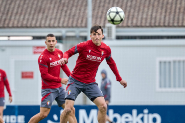 Foto del último entrenamiento de Osasuna antes del partido frente al Betis