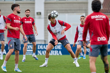 Foto del último entrenamiento de Osasuna antes del partido frente al Betis