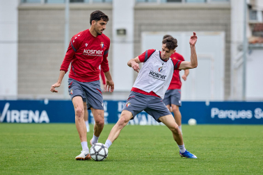 Foto del último entrenamiento de Osasuna antes del partido frente al Betis