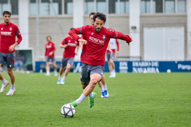 Foto del último entrenamiento de Osasuna antes del partido frente al Betis