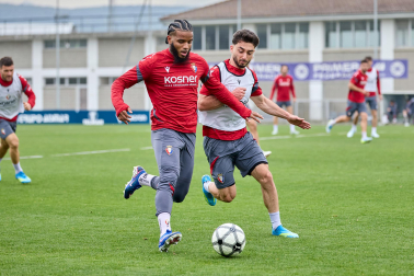 Foto del último entrenamiento de Osasuna antes del partido frente al Betis