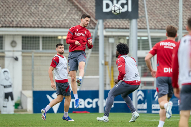 Foto del último entrenamiento de Osasuna antes del partido frente al Betis