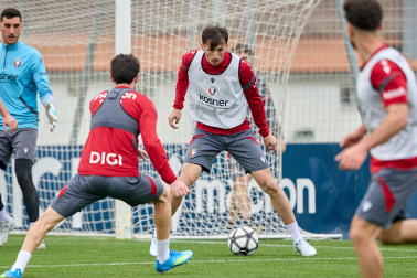 Foto del último entrenamiento de Osasuna antes del partido frente al Betis