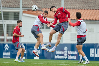 Foto del último entrenamiento de Osasuna antes del partido frente al Betis