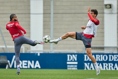 Foto del último entrenamiento de Osasuna antes del partido frente al Betis