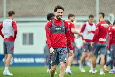 Foto del último entrenamiento de Osasuna antes del partido frente al Betis