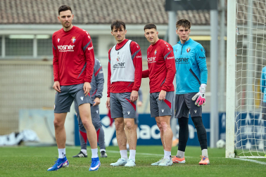 Foto del último entrenamiento de Osasuna antes del partido frente al Betis
