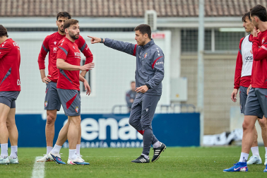 Foto del último entrenamiento de Osasuna antes del partido frente al Betis