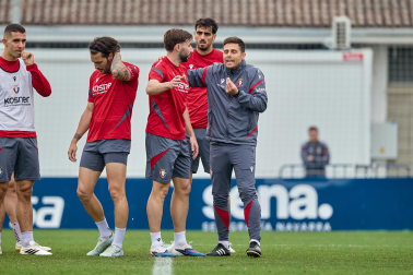 Foto del último entrenamiento de Osasuna antes del partido frente al Betis