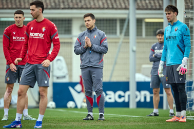 Foto del último entrenamiento de Osasuna antes del partido frente al Betis