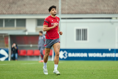 Foto del último entrenamiento de Osasuna antes del partido frente al Betis