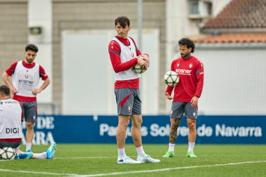 Foto del último entrenamiento de Osasuna antes del partido frente al Betis