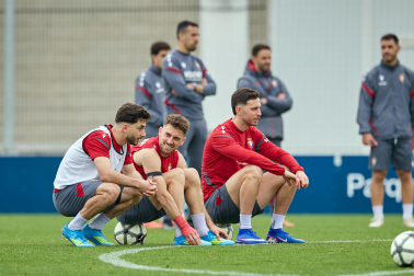 Foto del último entrenamiento de Osasuna antes del partido frente al Betis