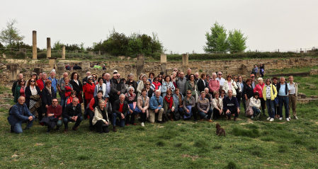 Las excavaciones de Santa Criz en Eslava con la sociedad de estudios históricos de Navarra
