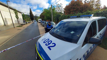 Fotos del desalojo del antiguo convento de Aranzadi en Pamplona
