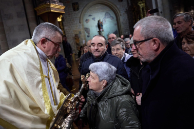 Llegada del Ángel de Aralar a Pamplona.