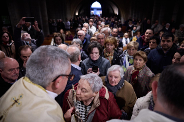 Llegada del Ángel de Aralar a Pamplona.