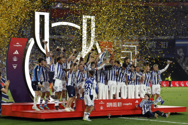 Fotos del triunfo de la Real Sociedad en la final de la Copa del Rey
