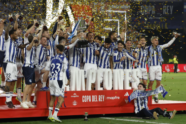 Fotos del triunfo de la Real Sociedad en la final de la Copa del Rey