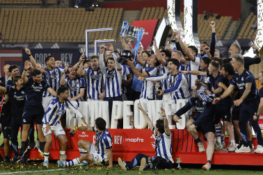 Fotos del triunfo de la Real Sociedad en la final de la Copa del Rey