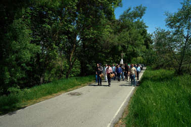 Despedida del Ángel de Aralar de Pamplona.