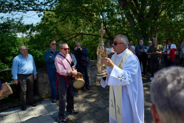 Despedida del Ángel de Aralar de Pamplona.